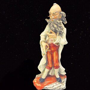 Vintage 1950s Lipper & Mann Old Man Figurine Japan 17/519 Scientist 10”T
